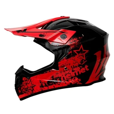 Image of Kids Motorcycle Off Road Helmet, ECE R22.06 Approved, Youth Motocross Helmet Full Face ATV Dirt Bike Mountain BMX MX For Boys Girls(L)