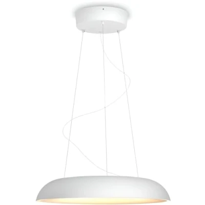 Image of Philips Hue Amaze White and Colour Ambiance Ceiling Pendant Smart Light [White] Suitable for Kitchen Dining, with Bluetooth, Works Alexa, Google Assistant Apple Homekit