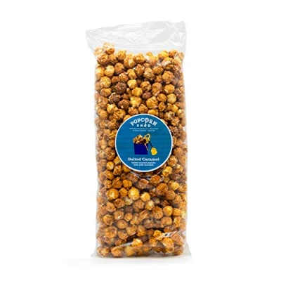 Image of Popcorn Shed Salted Caramel Gourmet Popcorn, 500g Bulk Bag Movie Night Mega Pack, Gluten Free Snacks, Vegetarian