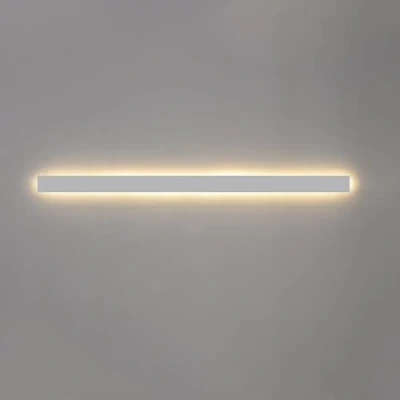Image of CRRONG Modern Corner Led Wall Lamp Minimalist Indoor Light White up down Mounted Bathroom Black Linear Long Strip Hardwired Sconce for Hallway Bedroom Living Room Kitchen/White/1