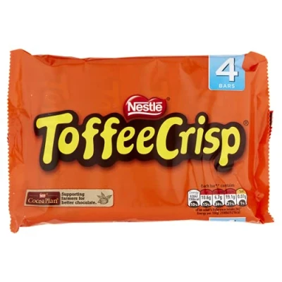 Image of Nestlé Toffee Crisp Chocolate Bars Multipack, 4 x 38 g