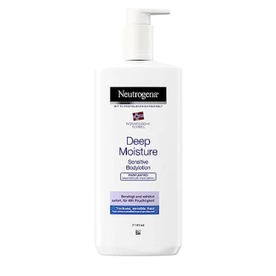 Image of Neutrogena Norwegische Formel Bodylotion, Deep Moisture Sensitive, parfümfrei, für sensible trockene Haut, 400ml