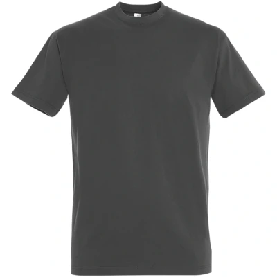 Image of SOLS Mens Imperial Heavyweight Short Sleeve T Shirt (Dark Grey) Cotton Size Large