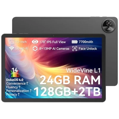 Image of OSCAL 11 inch Android 14 Tablet Pad 90, 4G Tablets with Sim Card Slot, 24GB RAM+128GB ROM(2TB TF), 7700mAh Tablets, Octa Core Gaming Tablet, 5GWiFi/GPS/Widevine L1/2024 Newest Case