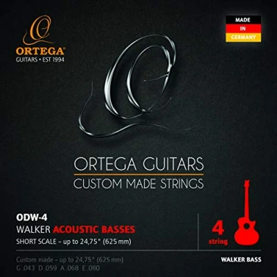 Image of Ortega Guitars ODW 4 Acoustic Bass Strings for D Walker Short Scale Basses