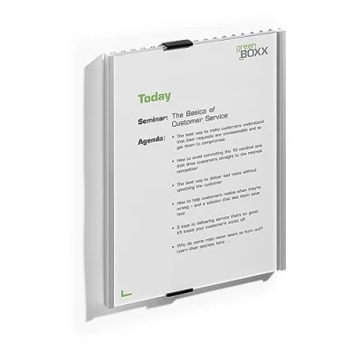 Image of Durable Information Sign A4 Portrait Silver Door and Wall Includes Fittings Ideal for Offices, Hotels, Public Buildings, etc.,210 x 297 mm (WxH)