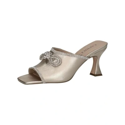 Image of Caprice Women&#039;s 9 27212 42 Sandals with Heel, LT.Gold Metal, 39 EU, Lt Gold 7 UK