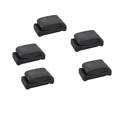Image of Futheda 5PCS Rubber Pick Holder Picks Plectrum Fix on Headstock for Guitar Bass Ukelele Black