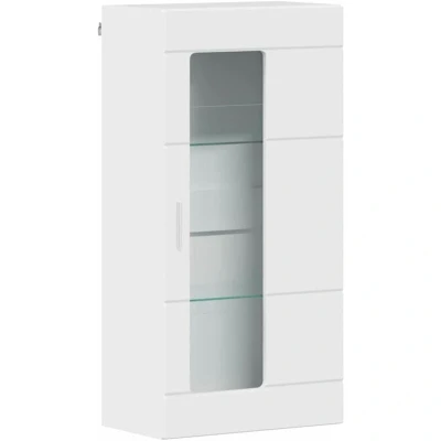 Image of vidaXL Wall mounted Cabinet High gloss white 55 x 29 100 cm