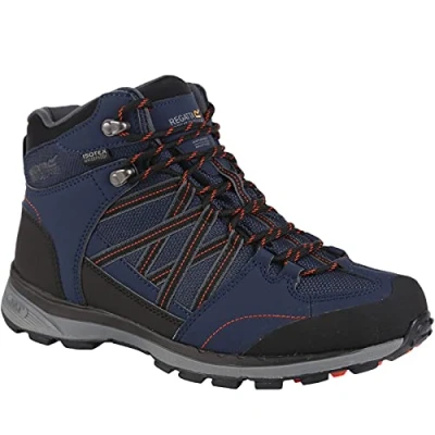 Image of Regatta Mens Samaris II Waterproof Walking Ankle Boots Navy 12 UK