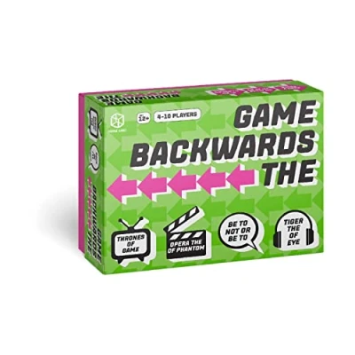 Image of Format Games The Backwards Game Party Ages 12+ 4 10 Players 45+ Minutes Playing Time
