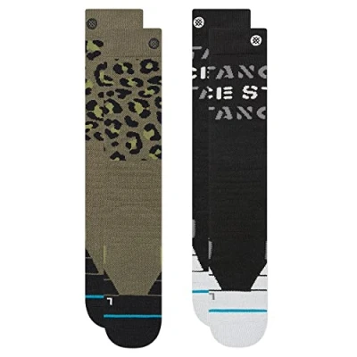 Image of Stance Barracks 2 Pack Socks Black Medium