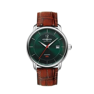 Image of Zeppelin 8160 4 Bodensee Dark Green Dial Automatic Wristwatch