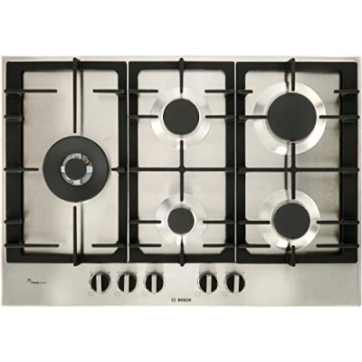 Image of Bosch Series 6 75cm 5 Burner Gas Hob Stainless Steel