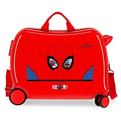 Image of Marvel Spiderman Protector Children&#039;s Suitcase Red 50x39x20 cms Rigid ABS Side combination lock 34L 1.8 kgs 4 Wheels Hand Luggage