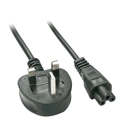 Image of LINDY 2m UK 3 Pin to C5 Mains Cable, lead free