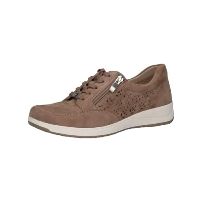 Image of CAPRICE Women&#039; 9 23760 42 Sneaker, Taupe Suede, 8 UK