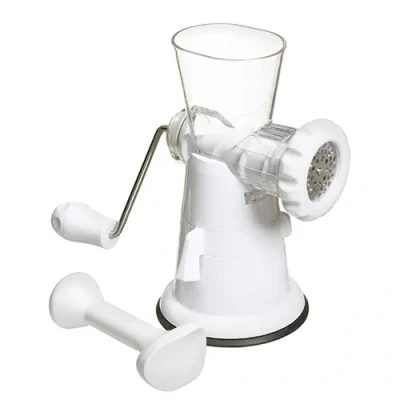 Image of KitchenCraft White Plastic Mincer With Suction Clamp