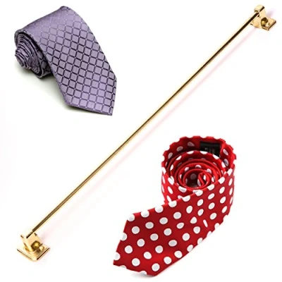 Image of White Hinge Brass Plated 350mm Tie Rail