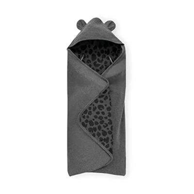 Image of hauck Snuggle N Dream, Leo Grey Cotton Baby Blanket for Car Seats, Bouncers, Prams and Cots 3 Point Harness 5 Harness, 80 x cm, Machine Washable