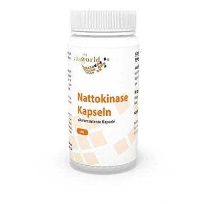 Image of Vita World Nattokinase 100mg 2000 F.U. 90 Capsules Made in Germany