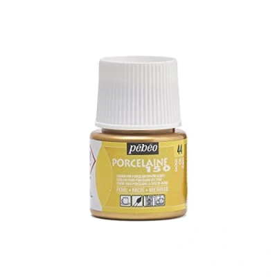 Image of Pebeo 024 044 1 Piece 45ml Porcelaine 150 China Paint 45 Milliliter Bottle, Gold