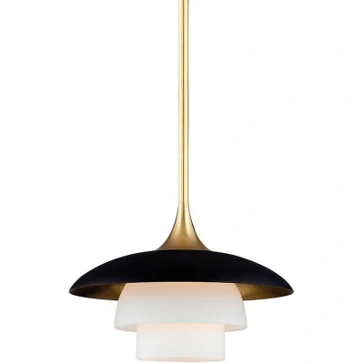 Image of Barron 1 Light Pendant Brass, Glass