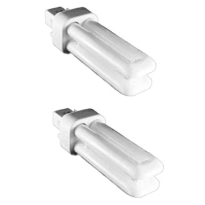 Image of Kosnic 10w EXUN D/E CFL Lamp Pack of 2 Units G24q 1/4 Pin Base, Pure White 4000K, 12,000 Hour Life, 620 Lumens/Compact Fluorescent Light Fitting/Non dimmable/SKU: KFT10ST2/4P 840x2
