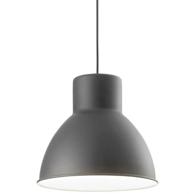 Image of Metro 1 Light Dome Ceiling Pendant Black, E27