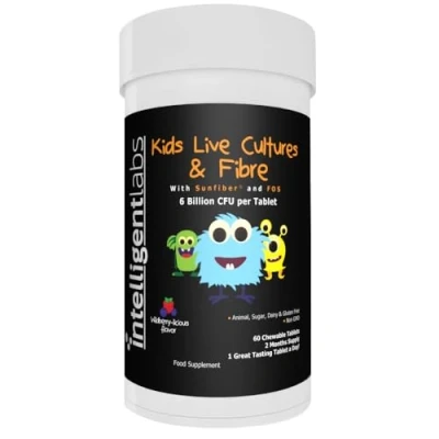 Image of Intelligent Labs 6 Billion CFU Kids Live Cultures and Fiber with Sunfiber FOS