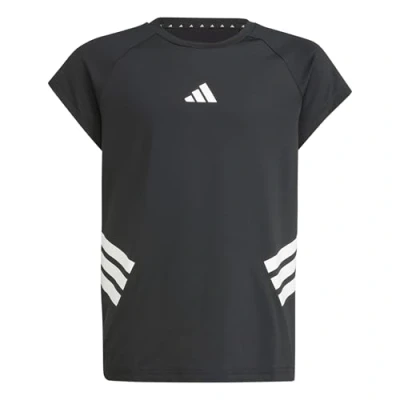 Image of adidas Girl&#039;s All Sports NXT T Shirt, Black/White, 5 6 Years