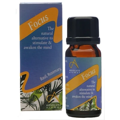 Image of Absolute Aromas Focus Essential Oil Blend 10ml Pure Natural, Undiluted for Aromatherapy and Diffusers