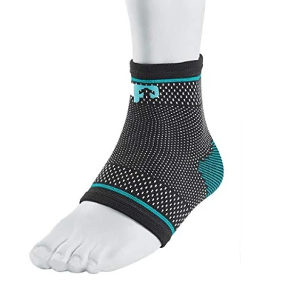 Image of Ultimate Performance Compression Elastic Ankle Support, X Small, Black/Blue