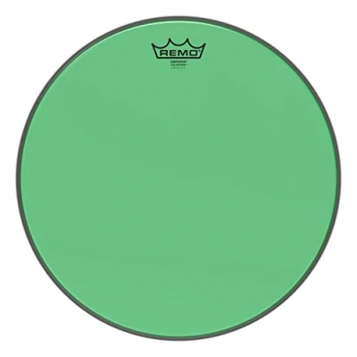 Image of Remo Emperor Colortone Green Drum Head, 15&quot;