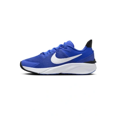 Image of Nike Performance STAR Runner 4 Unisex Neutral running shoes Hyper royal/whiteblackwhite for kids, Size: 5, royal/white black white Textile