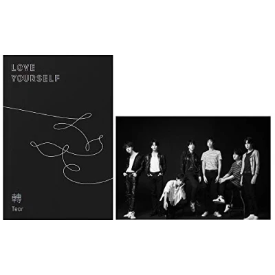 Image of BTS Love Yourself Tear (O version) Bangtan Boys CD+Poster+Photobook+Minibook+Photocard+Standing Photo+Gift (Extra 6 Photocards and 1 Double Sided Photocard Set)