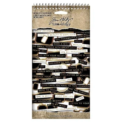Image of Tim Holtz Metallic Sticker Book Craft and Hobby, 354