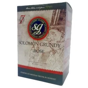 Image of BALLIIHOO Homebrew &amp; Wine Making Solomon Grundy Original 30 Bottle Rose Ingredient Kit