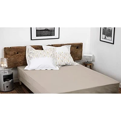 Image of HOME LINGE PASSION, Fitted Sheet Powder Pink 90 x 190 + 30 cm 100% Cotton 57 Thread Count (Label Oeko TEX Label)