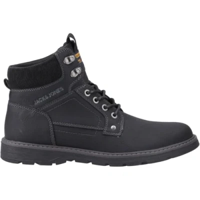 Image of JACK &amp; JONES Men&#039;s jfwstratford pu Boot, Charcoal, 8 UK