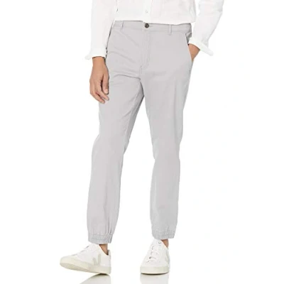 Image of Amazon Essentials Men&#039;s Slim Fit Chino Joggers, Light Grey, L