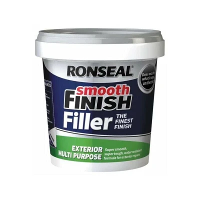Image of Ronseal Smooth Finish Exterior Multi Purpose Ready Mix Filler Tub 1.2 kg