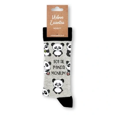 Image of Urban Eccentric Unisex Pandamonium Socks Gift 1 Pair Cotton Rich Premium Novelty Gifts