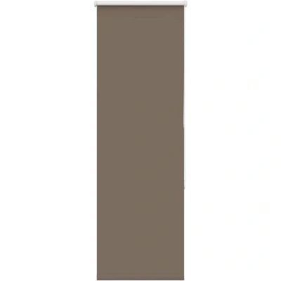 Image of vidaXL Roller Blind Blackout Coffee 40x150 cm Fabric Width 35.7 Polyester