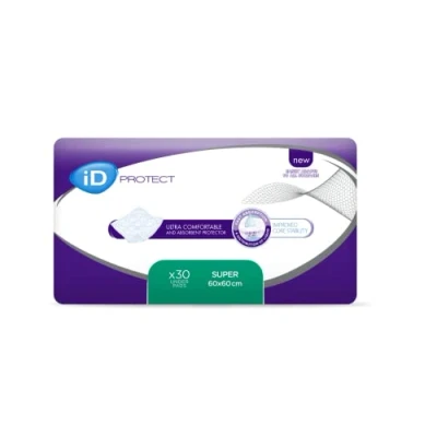 Image of ID Expert Protect Super Incontinence Bed Protector, 60 x cm, 30 Pads