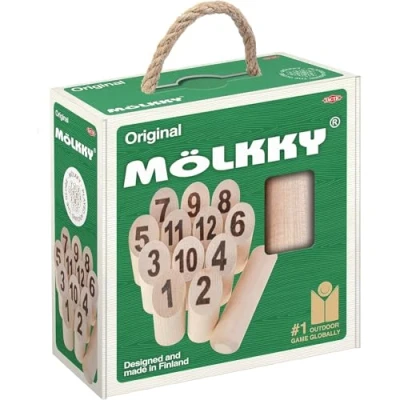 Image of Tactic Mölkky in cardboard box with handle 2018 version 54903 Mixed