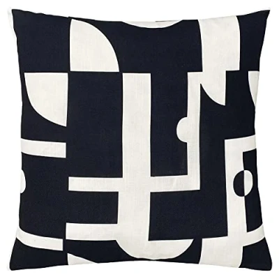 Image of furn. Manhattan Abstract Feather Filled Cushion Black/White One Size