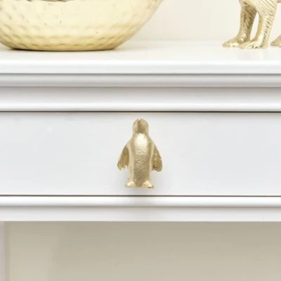 Image of Melody Maison Gold Penguin Drawer Knob