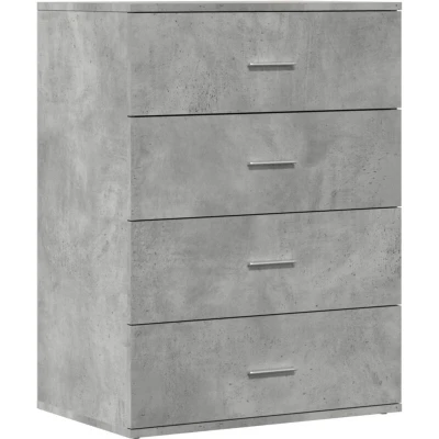 Image of vidaXL Sideboard Concrete Grey 60x39x80 cm Engineered Wood