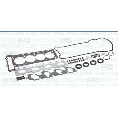 Image of 1110102820, 11101028201110100430 Gasket Set, cylinder head AJUSA 52110200 with gasket, valve stem seals FIBERMAX
